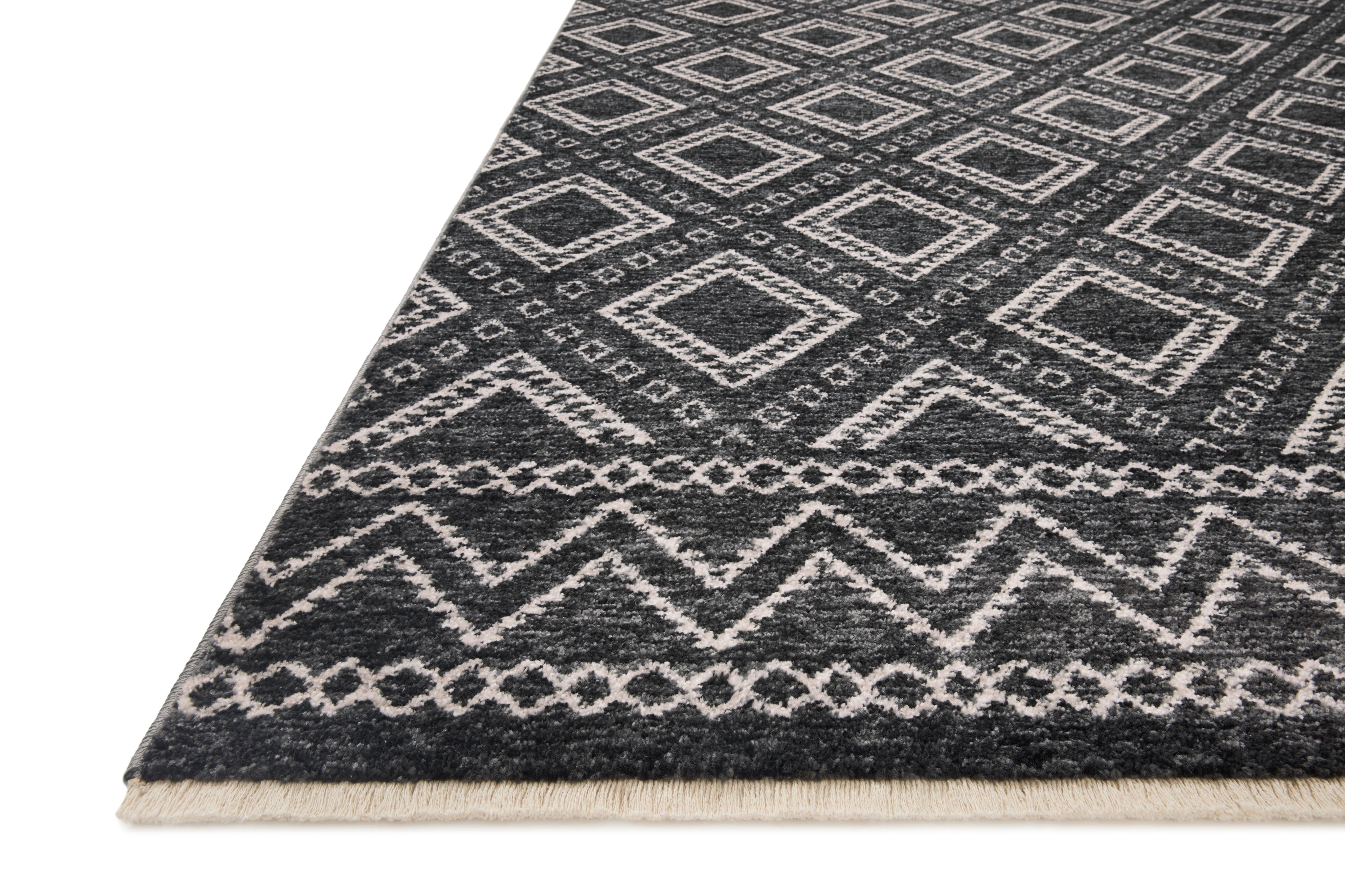 Loloi Vance Charcoal / Dove 2'-7" x 10'-0" Runner Rug