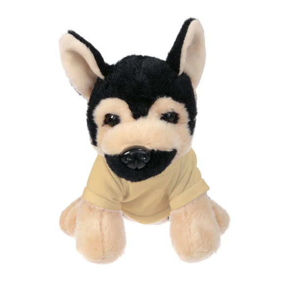 Plushland 8 Inch Floppy German Shepherd with Tee Plush Stuffed Animal Personalized Gift - Custom Text on Shirt - Great Present for Mothers Day, Valentine Day, Graduation Day, Birthday