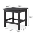 thumbnail image 2 of GONICHA 19.65" Outdoor Side Table,Weather Resistant Poly Lumber Adirondack Patio Side Table,Black, 2 of 7