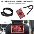 thumbnail image 7 of Case for 2021 Samsung Tab A7 Lite 8.7", Galaxy Tab A7 Lite Case (8.7 Inch Model SM-T220), Cute Kickstand Case with Hand/Shoulder Strap, Plastic/Silicone Hard Rugged Cover,Red + Black, 7 of 7