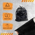 thumbnail image 3 of Plastics 30 Gallon Trash Bags (50PCS) 31" x 35" - Large Heavy Duty Can Liners - Plastic Black Garbage Bags for Lawn, Leaf, Contractor, Yard, Outdoor use, 3 of 10