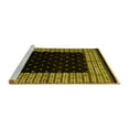 thumbnail image 2 of Ahgly Company Machine Washable Indoor Rectangle Abstract Yellow Modern Area Rugs, 3' x 5', 2 of 4