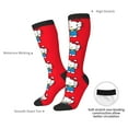 thumbnail image 2 of Gokiu Sanrio Womens Athletic Knee High Socks Outdoor Sport Socks Casual Tube Socks, 2 of 7