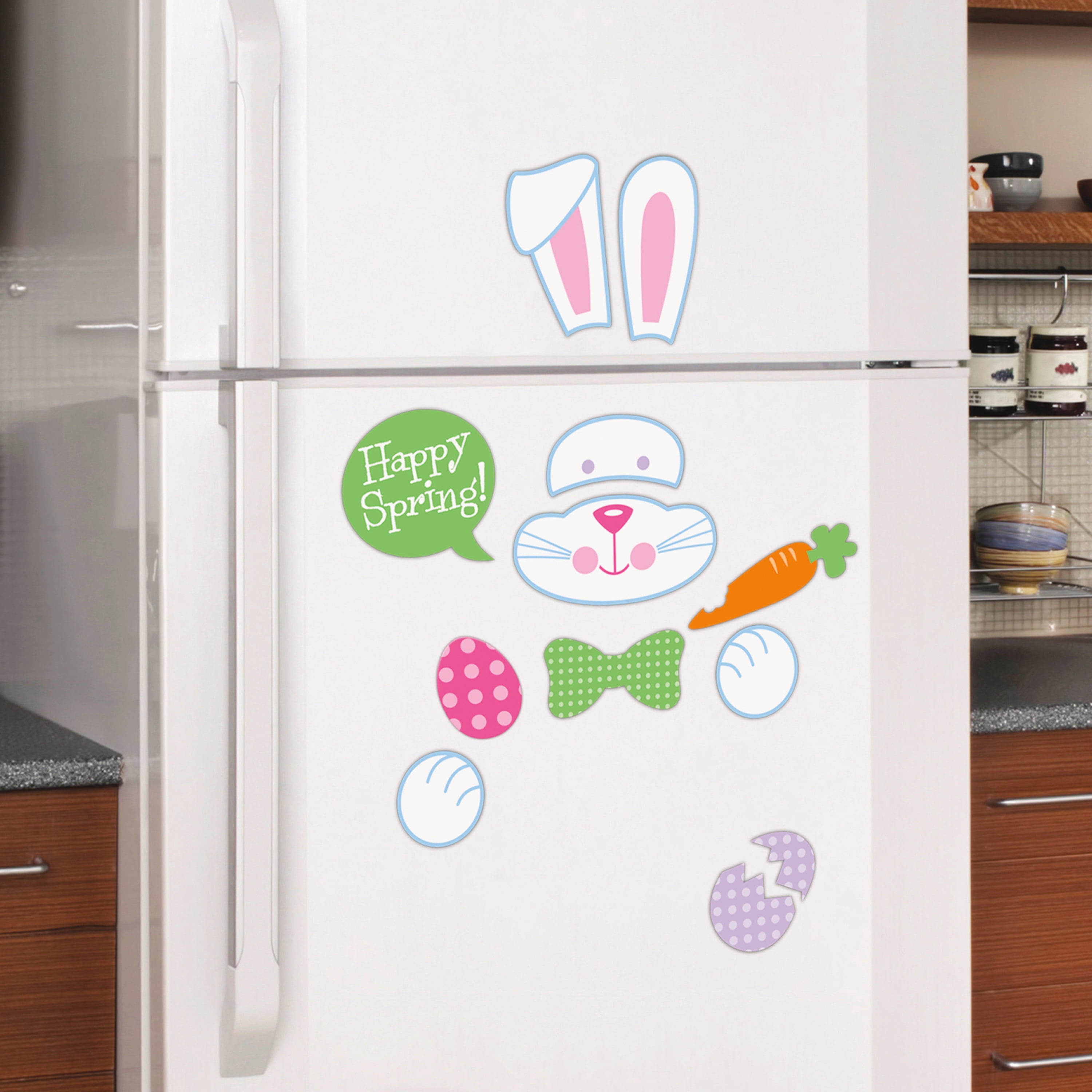 Details about  / Easter Bunny Egg Ornament Home Kitchen Fridge Magnets Refrigerator Stickers
