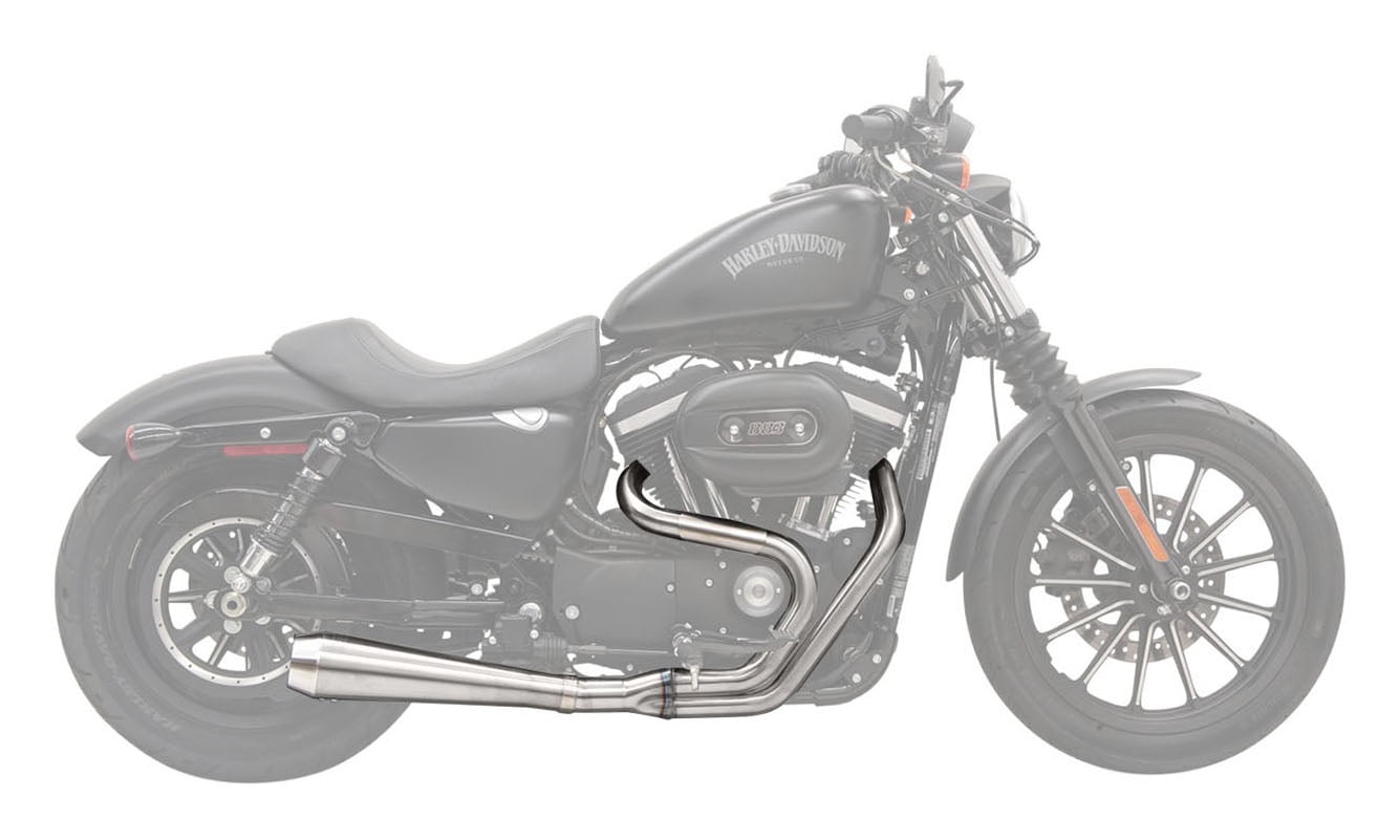 Bassani Road Rage III Megaphone Stainless 2-into-1 Exhaust System