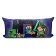thumbnail image 1 of Minecraft Soft Plush Polyester Velboa Body Pillow for Kids, 1 of 4