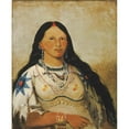 thumbnail image 3 of George Catlin 20x24 Black Modern Framed Museum Art Print Titled - Mi-Neek-Ee-Sunk-Te-Ka, Mink, a Beautiful Girl (1832), 3 of 5