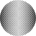thumbnail image 1 of Ahgly Company Machine Washable Indoor Round Transitional Light Black Area Rugs, 4' Round, 1 of 7