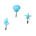 thumbnail image 2 of Juego de 3 ganchos para colgar abrigos en la pared. Diseño único y decorativo. Azul, 2 of 9