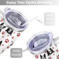 thumbnail image 5 of Double-Walled Dog Lover Coffee Tumbler 40oz - Durable Stainless Steel Mug with Handle & Straw - Cute Gift for Women, 5 of 7