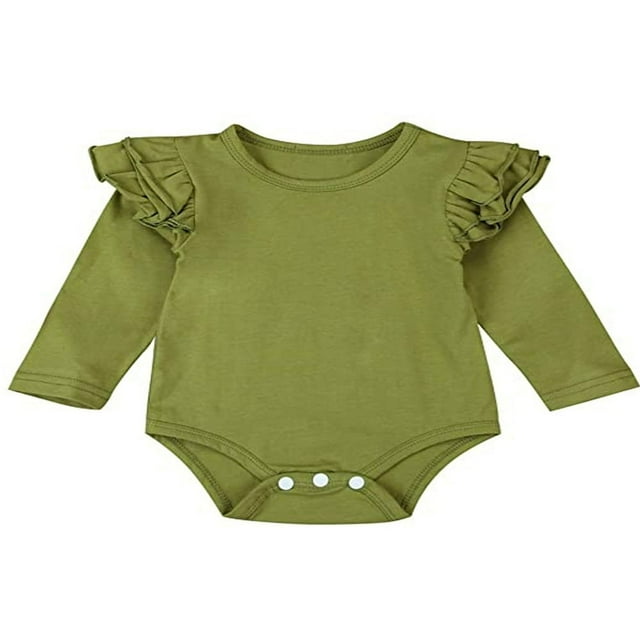 Barboteuse pour Nouveau-Née Fille, Justaucorps à Volants, Combinaison, Tenue