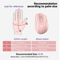thumbnail image 3 of TECKNET Wireless Mouse (BT5.0/3.0 & 2.4G) Rechargeable 4800 DPI Silent USB A & Bluetooth Mouse 6 Buttons, Wide Compatibility - Pink, 3 of 9