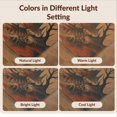 thumbnail image 7 of Design&I 2'x3' Washable Throw Rug Low Profile Daily Traffic Ready Accent Burnt Orange Black Gothic Landscape Skull Motif Eerie Mountain and River Design Dark for Hallway, Laundry Room, 7 of 7