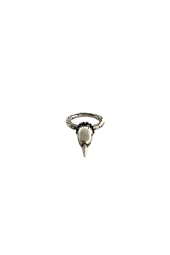 Pre-Owned GUCCI Anger Forest Eagle Head Ring in 925 Sterling Silver, Women's, 34278 (Good)