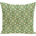thumbnail image 1 of Simply Daisy 16" x 16" Trumpet Flower Geometric Print Outdoor Pillow, 1 of 1