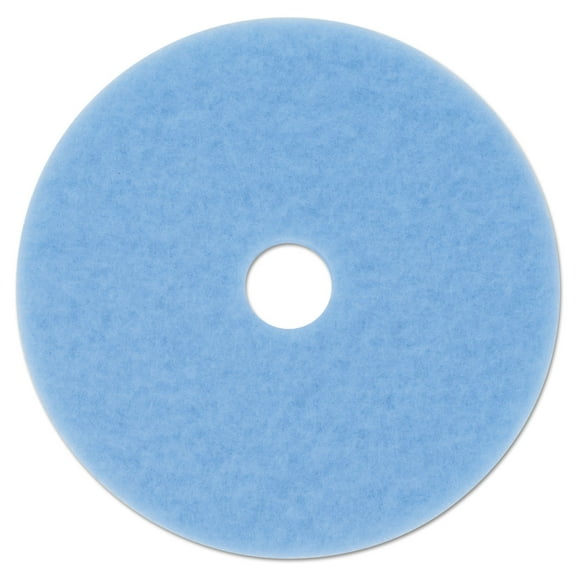 3m™ Hi-performance Burnish Pad 3050, 20" Diameter, Sky Blue, 5/carton