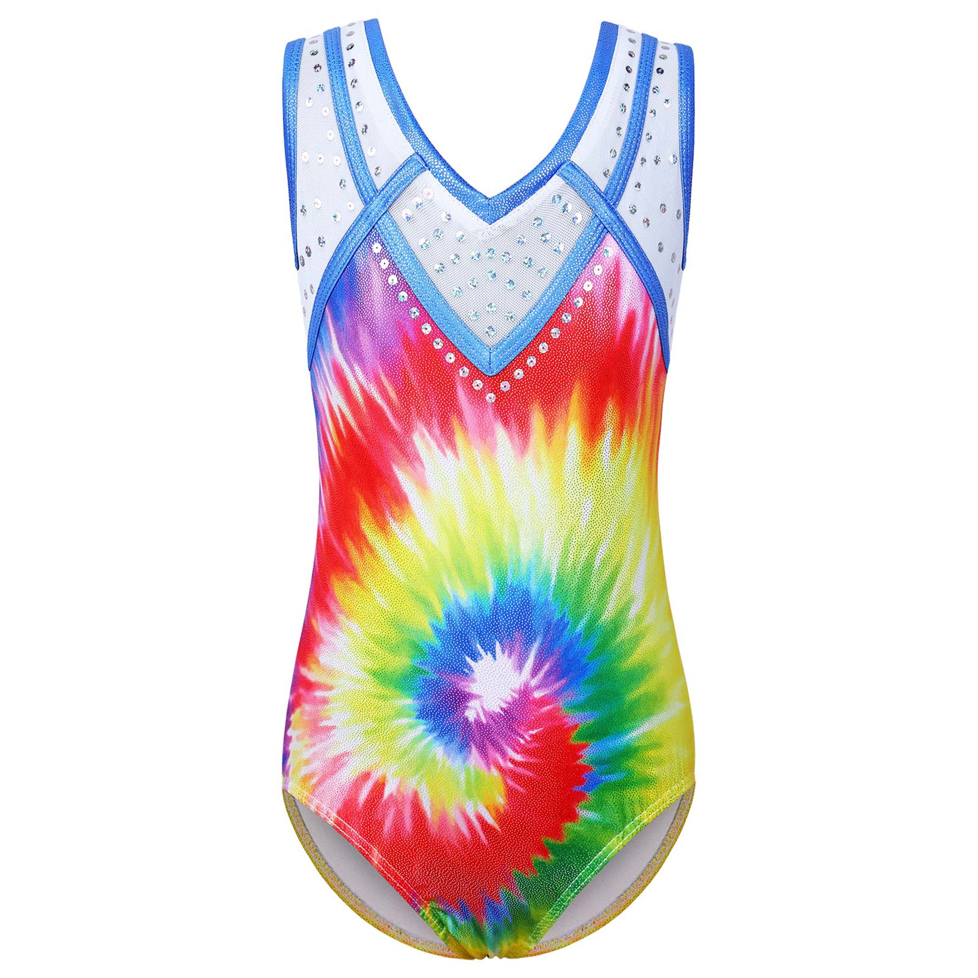 BAOHULU Girls Diamond Gymnastics Leotards Yellow Ballet Dancewear