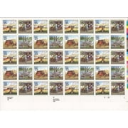 US Stamp - 1989 UPU Congress - 40 Stamp Sheet - Scott #2434-7