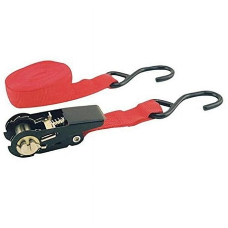 Erickson Manufacturing 51400 Ratchet Strap, Red - 1 x 15 ft. & 500 lbs