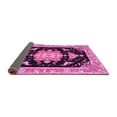 thumbnail image 2 of Ahgly Company Indoor Round Medallion Pink Traditional Area Rugs, 8' Round, 2 of 4