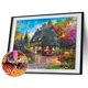 thumbnail image 1 of Cuadros Decorativos Pintura de diamante 5D Casa rural Kit de diamantes de imitación de taladro redondo completo (WT981) Tmvgtek embutido en tela, 1 of 7
