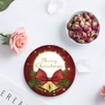 thumbnail image 3 of FMSHPON Merry Christmas Decor Xmas Bell Set of 8 Round Coaster for Drinks, Absorbent Ceramic Stone Coasters Cup Mat with Cork Base for Home Kitchen Room Coffee Table Bar Decor, 3 of 5