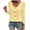 Yellow, variant on XUNKUSGA Long Sleeve Tops for Women Plus Size U Neck Eyelet Button Up Shirts Trendy Single Breasted Solid Color Tunic Tops