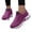 Purple, variant on Women's Slip On Sneakers Lightweight Air Cushion Running Shoes Breathable Non Slip Athletic Tennis Shoe Pink Size 8