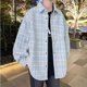 thumbnail image 5 of Blusa y camisa de manga larga con cuello vuelto para hombre Blusa de poliéster con solapa y bolsillos con botones de celda Return To The Ancients para hombre, 5 of 8