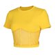 thumbnail image 5 of Fiudx Ofertas Flash Del Día Camiseta Informal de Manga Corta para Mujer, Tops Lisos, Camiseta Corta para Mujer, 5 of 7