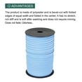 thumbnail image 3 of Uxcell 1/2" Double Fold Bias Tape Polyester Continuous Bulk Bias Tape for Sewing Seaming Light Blue 100 Yards, 3 of 7