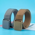 thumbnail image 1 of Men's Casual Nylon Belt Decorative Wild Waistband with Smooth Closure Buckle for Jeans Pants Shorts, 1 of 4