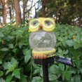 thumbnail image 4 of Lámpara s de césped divertidas Ornamen Solar creativo búho craquelado estrellada Ehuebsd de vidrio para patio al aire libre jardín decoración de iluminación al aire libre, 4 of 9