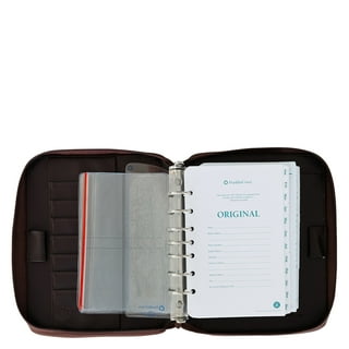  FranklinCovey - FC Signature Binder - Leather - Zipper Binder  for Planners (Classic, Red) : Office Calendars Planners And Accessories :  Office Products