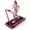 Pink Incline+Handle, variant on Yagud Walking Pad Treadmill with Handle Bar and Adjustable Incline, 3.8HP Portable Electric Treadmills with Wheels for Home, Home Treadmills with Incline, 0.5-3.8MPH, Bright Red