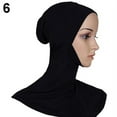 thumbnail image 3 of SPRING PARK 15 Colors Women's Solid Color Muslim Modal Full Cover Hijab Cap Islamic Head Wear Hat Casual Underscarf, 3 of 3