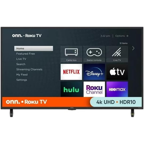 Televisión 43 Pulgadas ONN Smart TV 4K HDR Compatible con Alexa y Google Assistant Reacondicionada