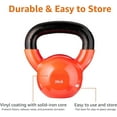 thumbnail image 3 of Vinyl Coated Kettlebell for Strength Training & Full Body Workouts – Durable & Comfortable Grip, 3 of 5