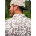 thumbnail image 3 of Burlebo Men's Performance Short Sleeve Polo Golf Shirt. (Classic Deer Camo, Medium), 3 of 3