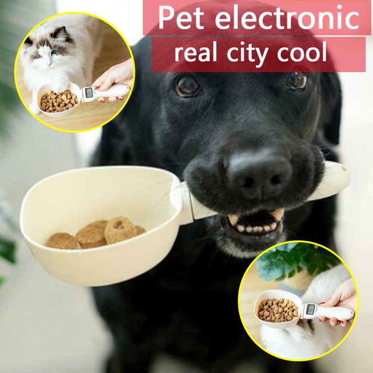 Pet Bowl for Dogs Measuring Spoon Feeder for Cats Electronic Dog