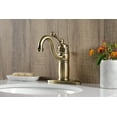 thumbnail image 3 of Kingston Brass KB1403BL Victorian Single-Handle Bathroom Faucet with Pop-Up Drain, Antique Brass, 3 of 5
