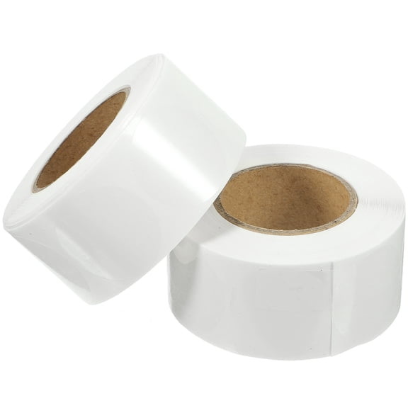 SOPOTUTU White Clear Round Stickers Self-Adhesive Sealing Labels for Envelopes, Packaging, Crafts, Office and School Use