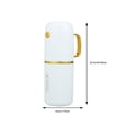 thumbnail image 2 of OULII Household Toothbrush Storage Case in White Durable Plastic Compact Toothbrush and Toothpaste Holder, 2 of 8