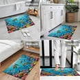 thumbnail image 6 of Marine Life Indoor Door Mat 18x30 Inch Sea Turtles Fish Coral Octopuses Jellyfish Oceans Front Door Mat Non Slip Washable Entryway Rug Low Profile Dirt Trapper Doormat for Bathroom Kitchen Bedroom, 6 of 9