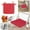 Red, variant on Clearance! Denhf Square Outdoor Chair Cushions, Thick Waterproof Seat Cushions with Ties, Sponge Filling Seat Cushions for Patio Garden Furniture, Bistro Chair Cushions, 15.7x15.7 Inch, Beige