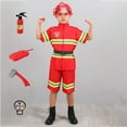 thumbnail image 2 of ANINEO Fireman Children Party Fire Chief Outfits Clothes 3PCS Set School Toy Accessories Campus Set, 2 of 4