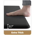thumbnail image 3 of Anti Fatigue Mat Kitchen,3/4" Thick Waterproof Non Slip Kitchen Rug, Cushioned Standing Desk Mat for Office& Home,20"x39", Black, 3 of 8