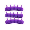 thumbnail image 1 of Soporte de exhibición XCF para práctica de puntas de uñas postizas 3 piezas púrpura, 1 of 4