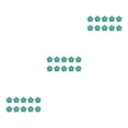 thumbnail image 1 of Yuarrent 10 piezas de flores de hierro en el parche autoadhesivo de reparación de Jean para bricolaje verde Type1 NO1, 1 of 6