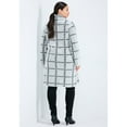 thumbnail image 2 of Avenue Women's Plus Size Gigi Check Sweater Coat, 2 of 2